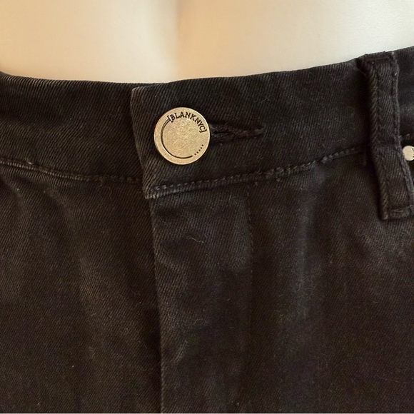 Blank NYC Womens 27 Little Queenie Jean Shorts Black Cut Off Frayed Hem Booty - Picture 3 of 9